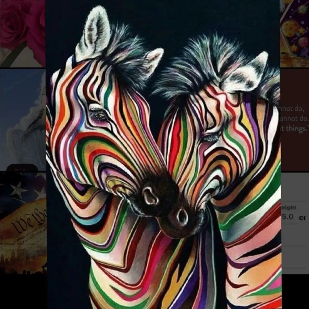 ZEBRA LOVE Diamond Painting